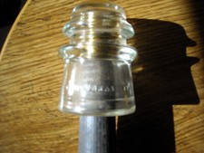 Hemingway 17 Glass Insulator Made in USA 38-53 with Post
