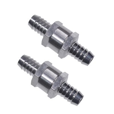 2x 10mm 3/8'' Fuel Line Non-Return One Way Air Fuel Oil Check Valve Diesel Gas