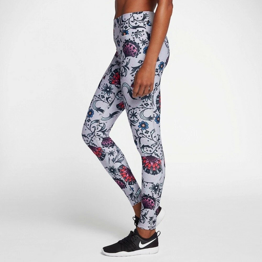 Nike floral cheap tights