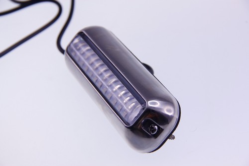 2 Blue LED Underwater Lights for Pontoon Boat Stainless Steel 316 Housing - Picture 6 of 8