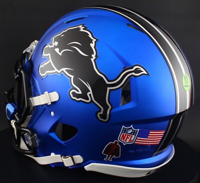 DETROIT LIONS NFL Riddell Speed Full Size AUTHENTIC Football Helmet