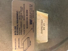 MMF Cash Drawer ECD 232 L2 12V +Till  POS tan good used w key cord 25-2232