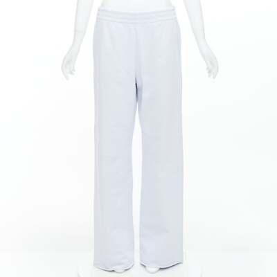 ACNE STUDIOS light blue cotton contrast stitching sweat pants M