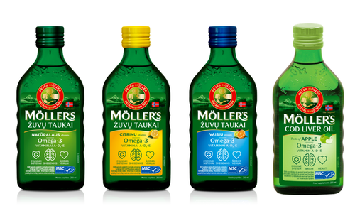 MOLLER'S Omega-3 Fish Oil 250ml Flavours Apple Tutti Frutti Lemon Natural  taste | eBay