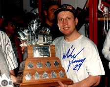 Mike Vernon Signed 1997 Stanley Cup MVP Detroit Red Wings 8x10 Photo Beckett COA