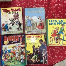 Vintage Uncle Mac's Children's Hour Book 1954 and 4 other annuals of the era 