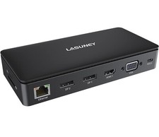 USB C Laptop Docking Station 15 in 1 Triple Display Monitor Multiport Adapter