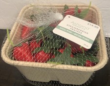 Strawberry decor Tabletop decoration pretend plastic play Food