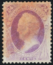 153, Used 24¢ VF With Red Cancel Cat $220.00 - Stuart Katz
