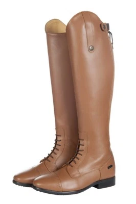 HKM SPORTSEQUIPMENT HKM Reitstiefel Lederreitstiefel Valencia m. hohem Bogen, 3 Farben