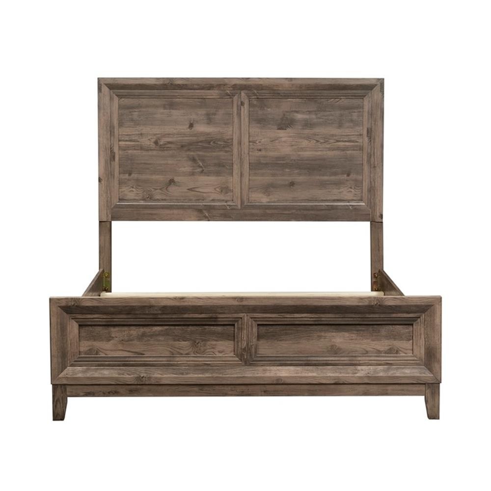 Ridgecrest Light Brown Queen Panel Bed