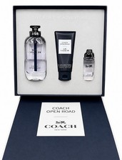 Coach Open Road For Men 3pc Set 3.3oz Edt .5oz Travel Spray 3.3oz Shower Gel Coach Open Road For Men 3pc Set 3.3oz Edt .5oz Travel Spray 3.3oz Shower Gel