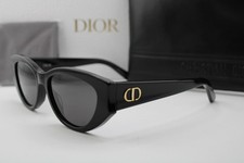 NEW CHRISTIAN DIOR DIORGLOW B1I 10A0 BLACK GOLD AUTHENTIC SUNGLASSES 53-16