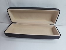 Hardshell Eyeglass CASE ONLY Brown Rectangle Fits 1.75x6"