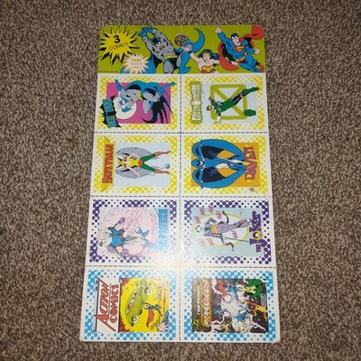 DC Comics 1987 Trading Cards (1) Uncut Sheet Batman Superman Joker & More