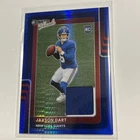 Jaxson Dart 2025 Donruss Optic Threads Rookie Jersey Blue Hyper Prizm RC Relic