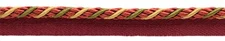 DÉCOPRO 4/16" Decorative Twisted Rope Cord with Lip [Sold By The Yard]