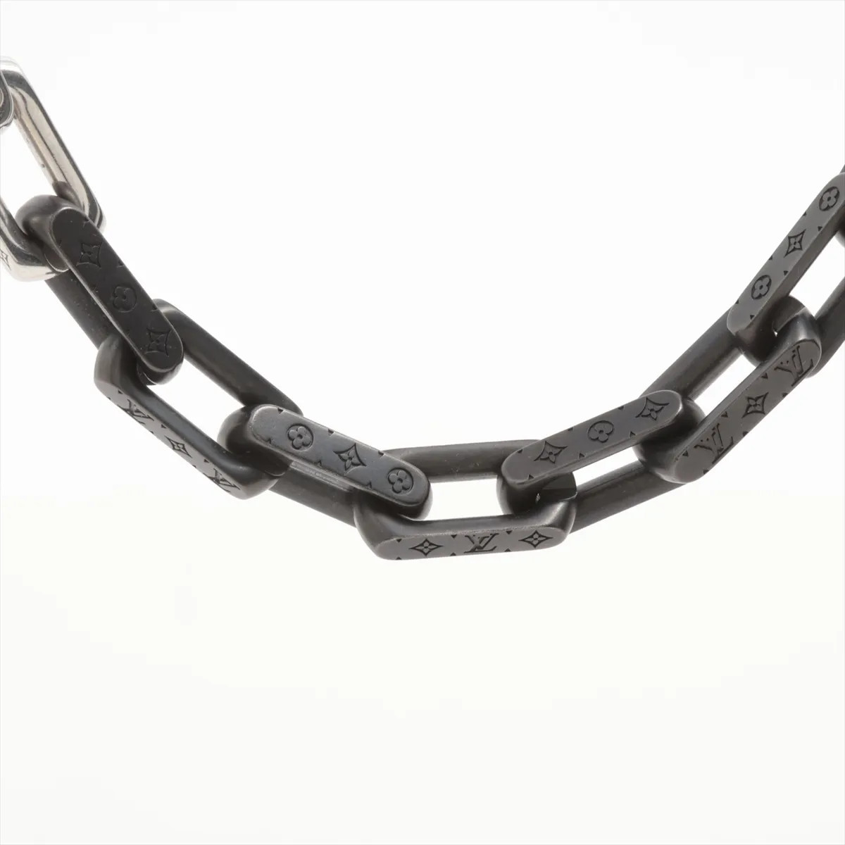 Louis Vuitton M00677 Collier Monogram Chain LE4212 Necklace metal Black × Silver thumbnail 2