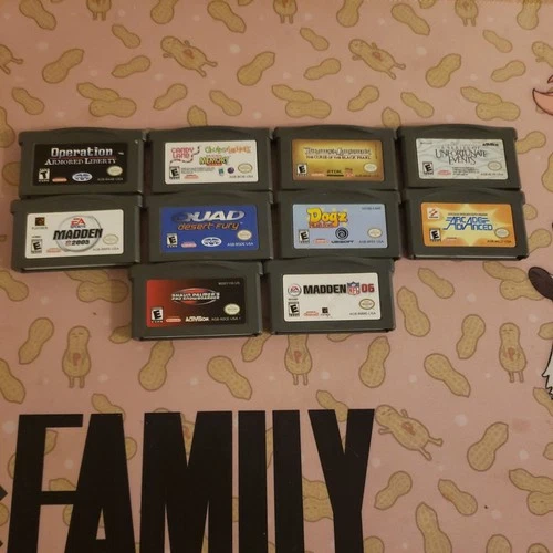 Lot Of 10 Nintendo Gameboy Game Boy Advance GBA Video Games Authentic Works Cart