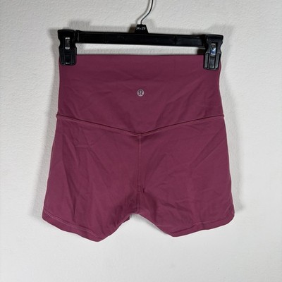 Lululemon Women s Size 4 Chianti Align High Rise Biker Short, Mauve Pink