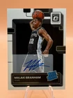 Malaki Branham Rated Rookie On-Card Auto! 2022 Panini Donruss Optic, SA Spurs