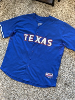 Texas Rangers Yu Darvish Baseball Jersey Men's Size 56 Blue