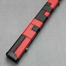 OCW Challenger One Piece Snooker Billardqueue-Case – Roter & Schwarzer Patch
