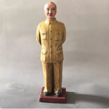 Fine Chinese Hand Painting Cultural Revolution Porcelain Chiang Kai Shek