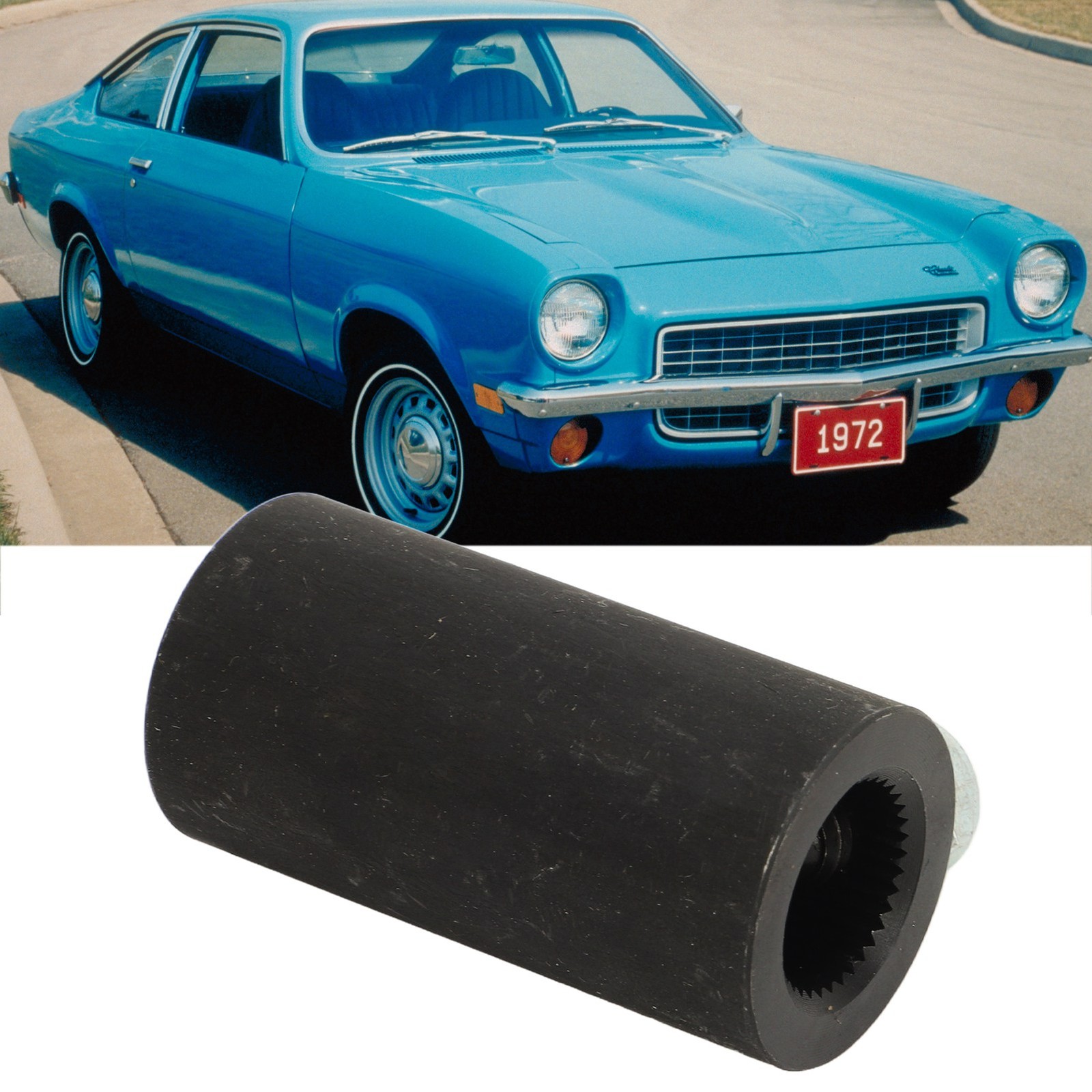 Steering Shaft Coupler 5/8in 36 Spline-3/4in Round Smooth Steering Connection