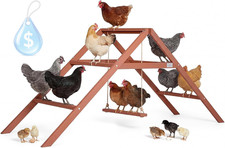 Wooden Chicken Roosting Bars for 10-12 Chickens, Easy Assembly