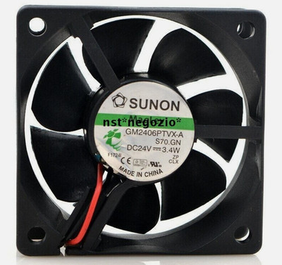 FOR SUNON GM2406PTVX-A 24V 3.4W 6025 6CM Ultra-quiet 2-wire cooling fan amk