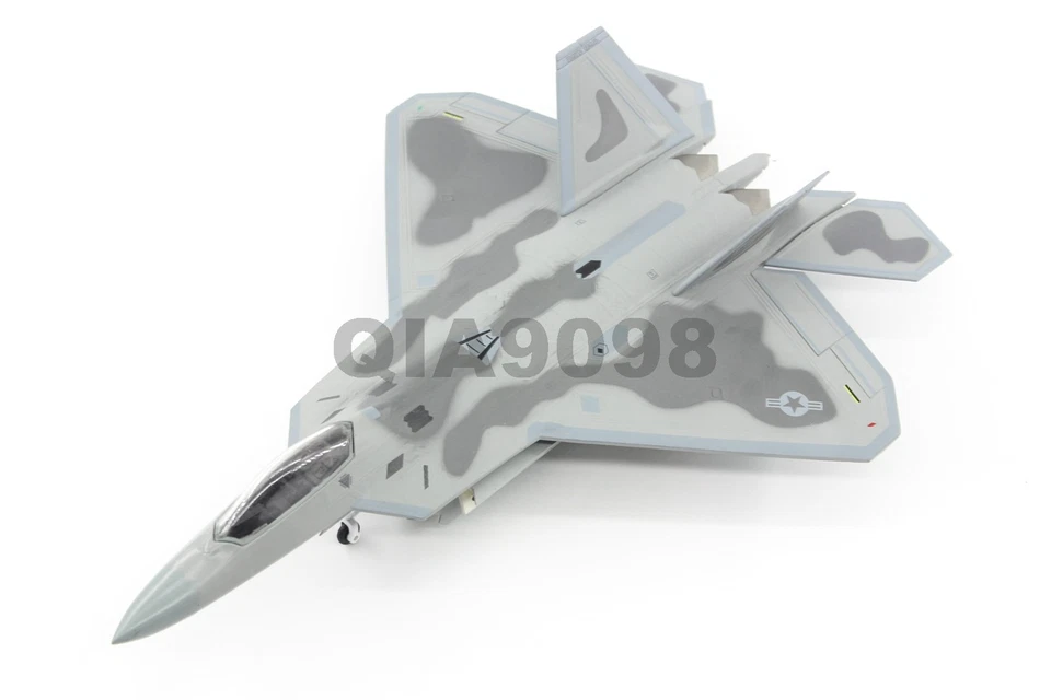 New 1/72 Scale US Lockheed Martin F-22 Raptor Aircraft Gray Diecast Metal Model - Image 2 of 4