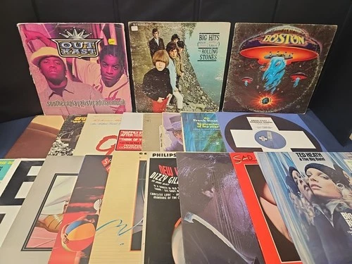 20 VINYL RECORD LOT - OUTKAST + STEPPENWOLF + BOB DYLAN + ROLLING STONES +