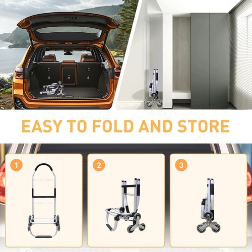 EULANT 2 In1 Foldable Hand Truck With 60L Folding Box & Lid,Utility - View #10