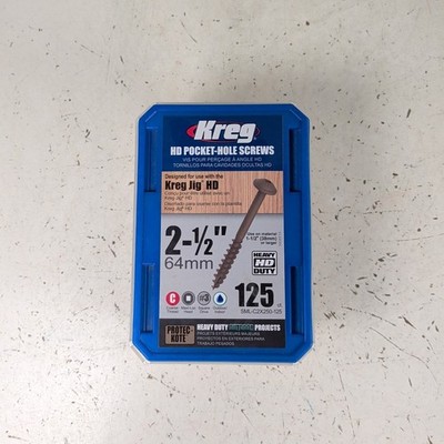 KREG SML-C2X250 2-1/2'' Protec-Kote Coarse-Thread HD Pocket-Hole Screws (125 C)