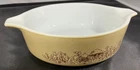 Vintage Pyrex Forest Fancies Mushroom Small Casserole Dish 471-B, NO Lid