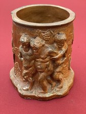 Pot À Tabac Ancien Terre Cuite Beauvais France Début XXe Siècle