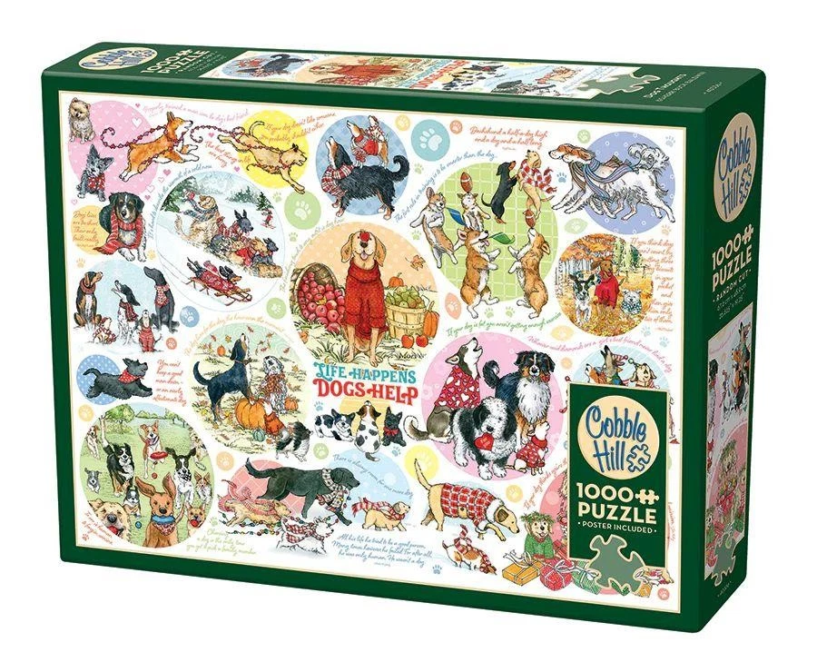 Cobble Hill Dog Thoughts Jigsaw Puzzle (1000 Pieces) - Image 2 of 2