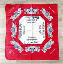 Vintage Budweiser Bandana 21โ Handkerchief King of Beers RN 15187 Made in USA