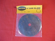 JARMAC 4 INCH SAW BLADE NO 1003 FINE NEW IN ORIGINAL PACKAGE.