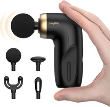 HEYCHY A1 Super Mini Massage Gun, Percussion Deep Tissues Muscle - Black
