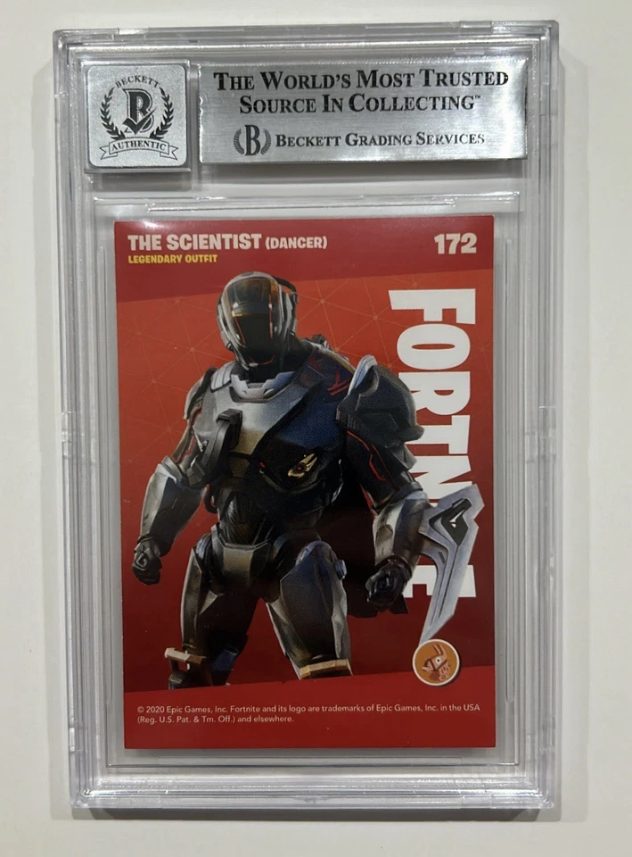 SIGNED JOEL MCHALE 2020 PANINI FORTNITE CARD THE SCIENTIST - SLABBED BECKETT - Image 2 of 2