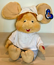 Vintage TOPO GIGIO Animated Singing Pajama with White Sleeping Cap Plush Tags