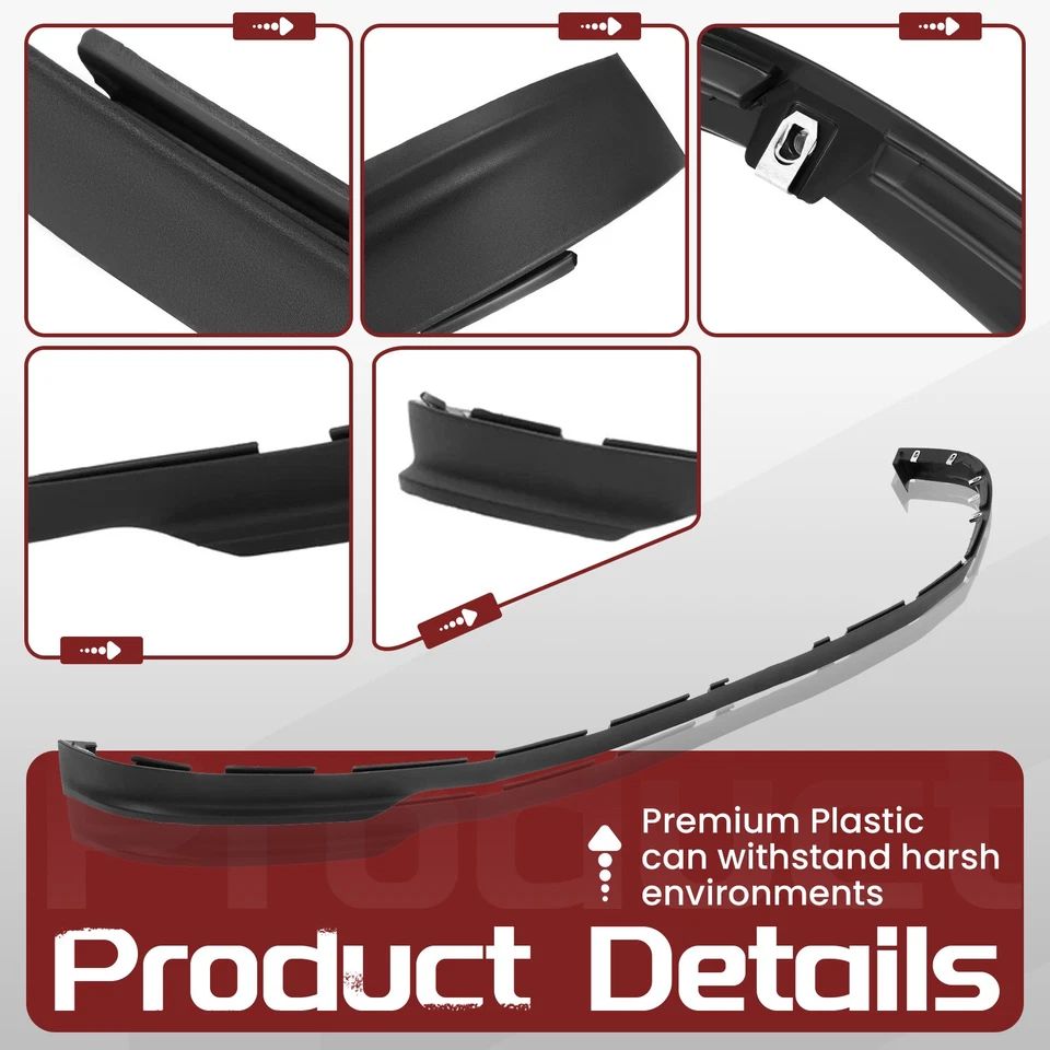 Front Bumper Valance For Chevrolet Silverado 1500 LD 2016-2018 19 Air Deflector - Image 4 of 4