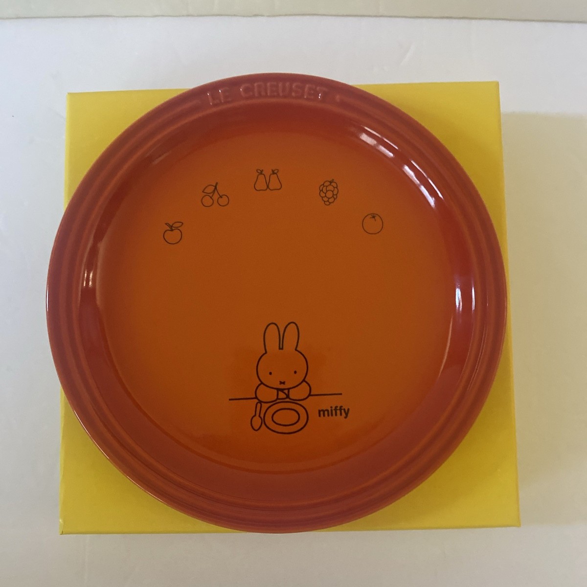 Volcanic Orange Le Creuset Round Plate Miffy 19 cm New In Box | eBay