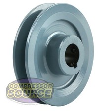 Cast Iron 4" Single Groove Pulley V Style Section A Belt 4L for 7/8" Shaft