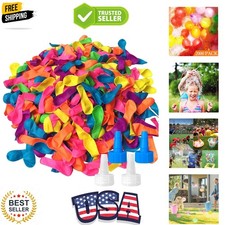 2000 Pack Water Balloons with Refill Kits, Latex Water Bomb Balloons Fight Ga...