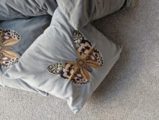 Cushions with Infills Brand M&S, Set Of 5  Grey Colour With Butterfly 40x40 cm