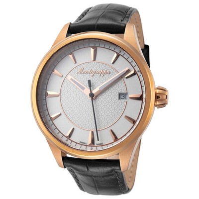 Montegrappa  Fortuna Quartz Silver Dial Men's Watch NIB