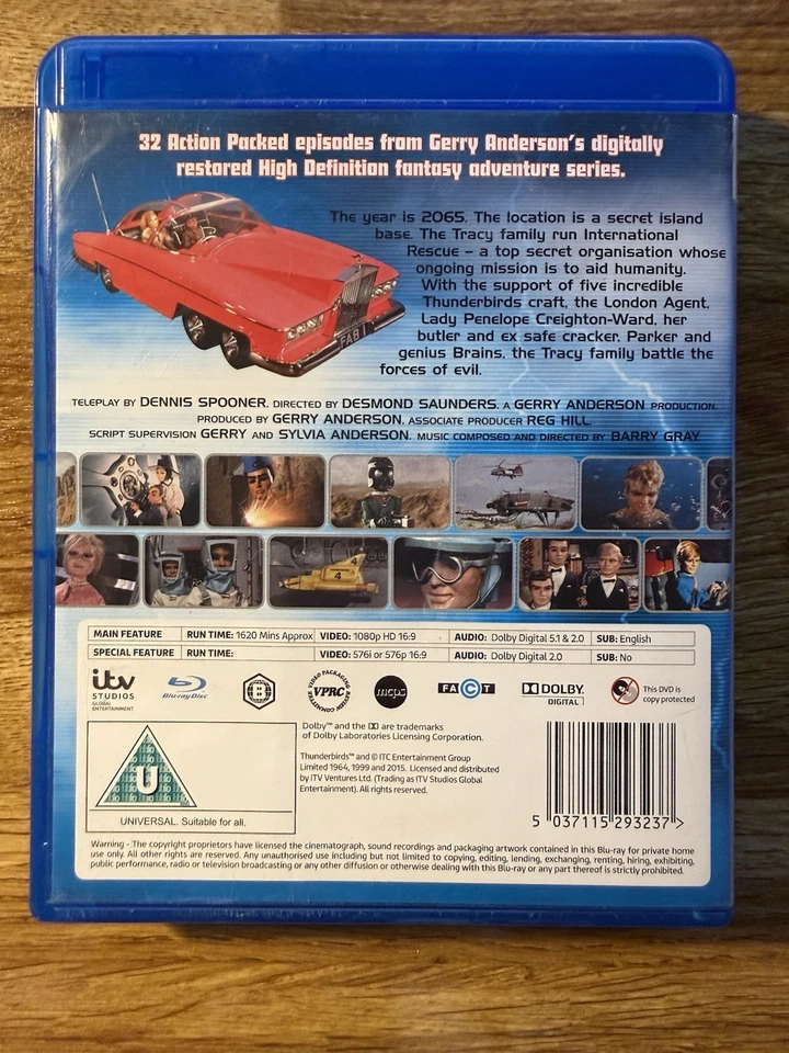 Thunderbirds Gerry Anderson The Complete Series Blu Ray Digitally Restored HD - Image 2 of 3